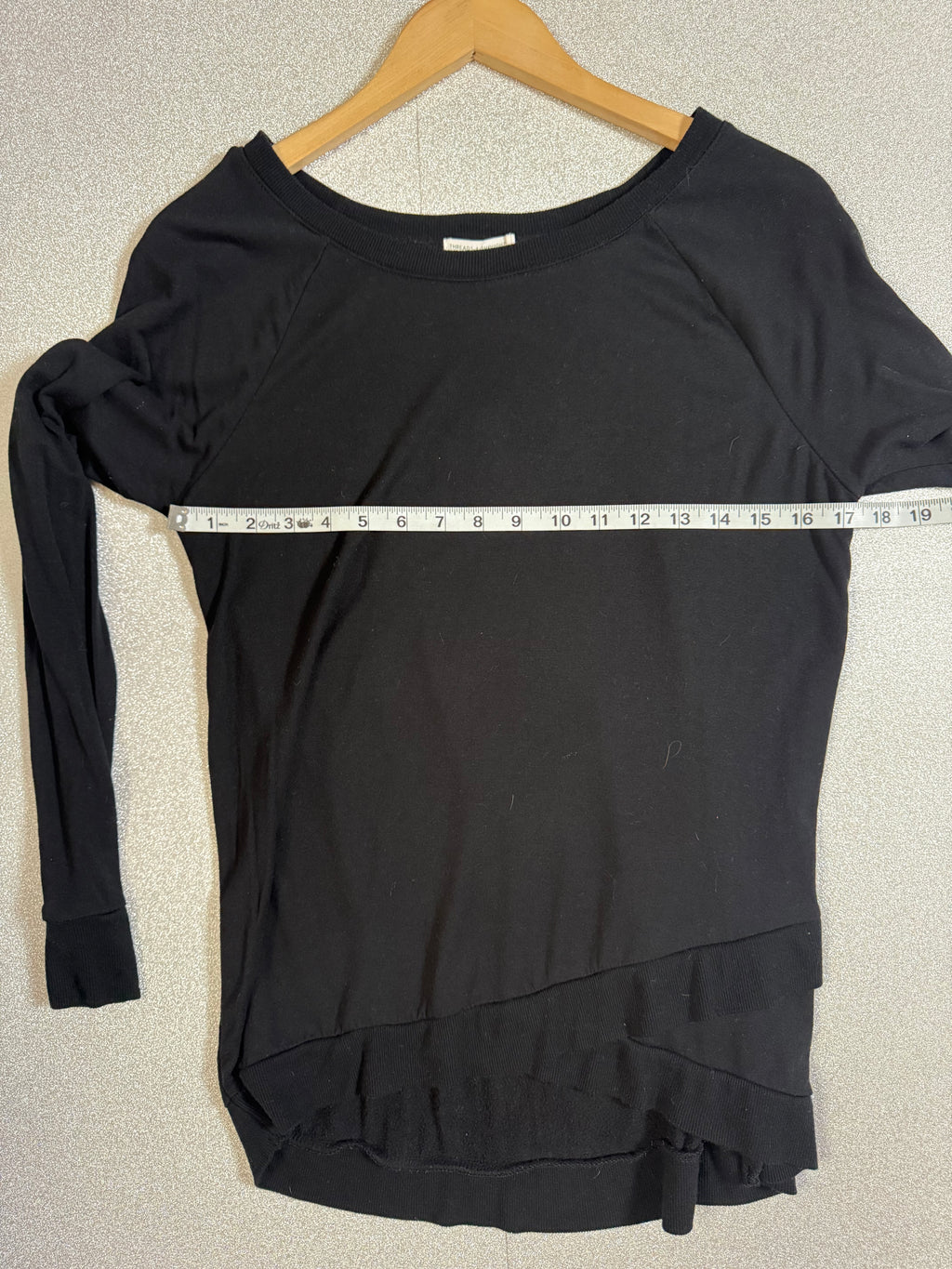 Threads 4 Thought 95% Lenzing Modal 5% Spandex Black Sweatshirt Long Sleeve Shirt